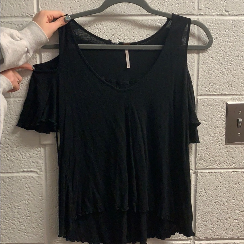 Free people shirt- off the shoulder.